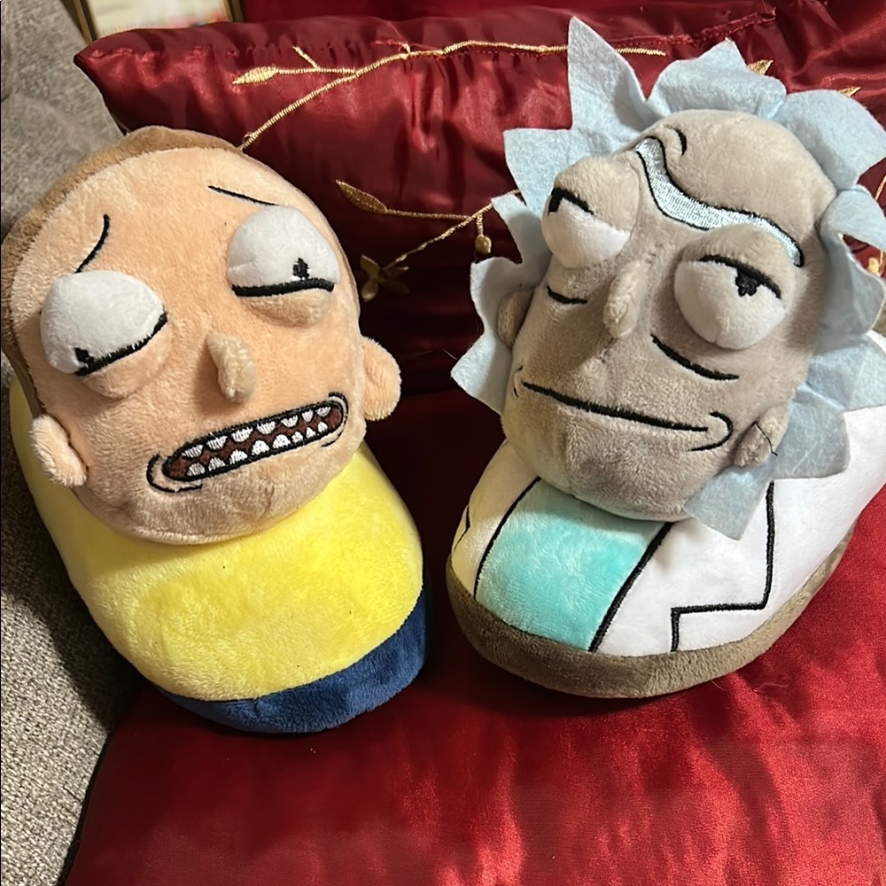 Rick and Morty Plush Slippers